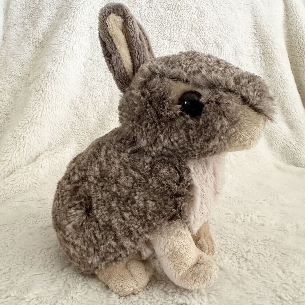 Wild Republic Cuddlekins Mini Brown Ran Bunny Rabbit 8” Plush Stuffed Animal Toy